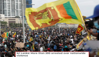 শ্রীলঙ্কায় সহিংসতা: গ্রেফতার ২৩০, রিমান্ডে ৬৮ জন